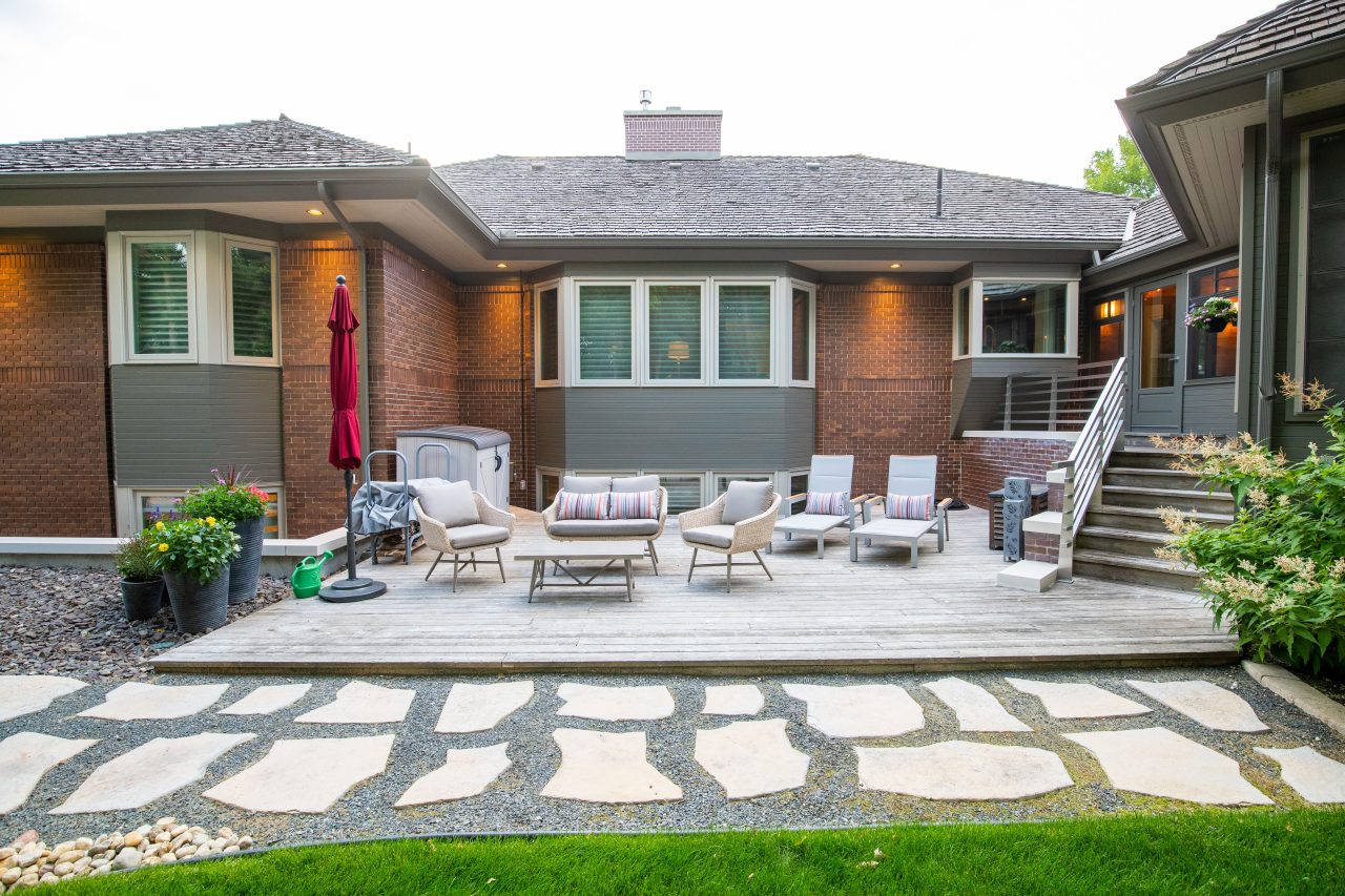 Limitless Landscaping custom patio design and hardscaping in Winnipeg, Manitoba.