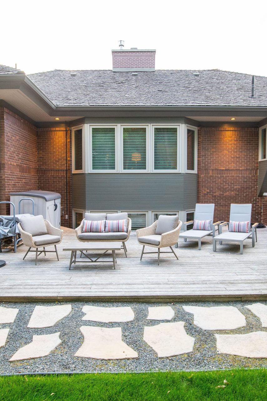 Limitless Landscaping custom patio design and hardscaping in Winnipeg, Manitoba.