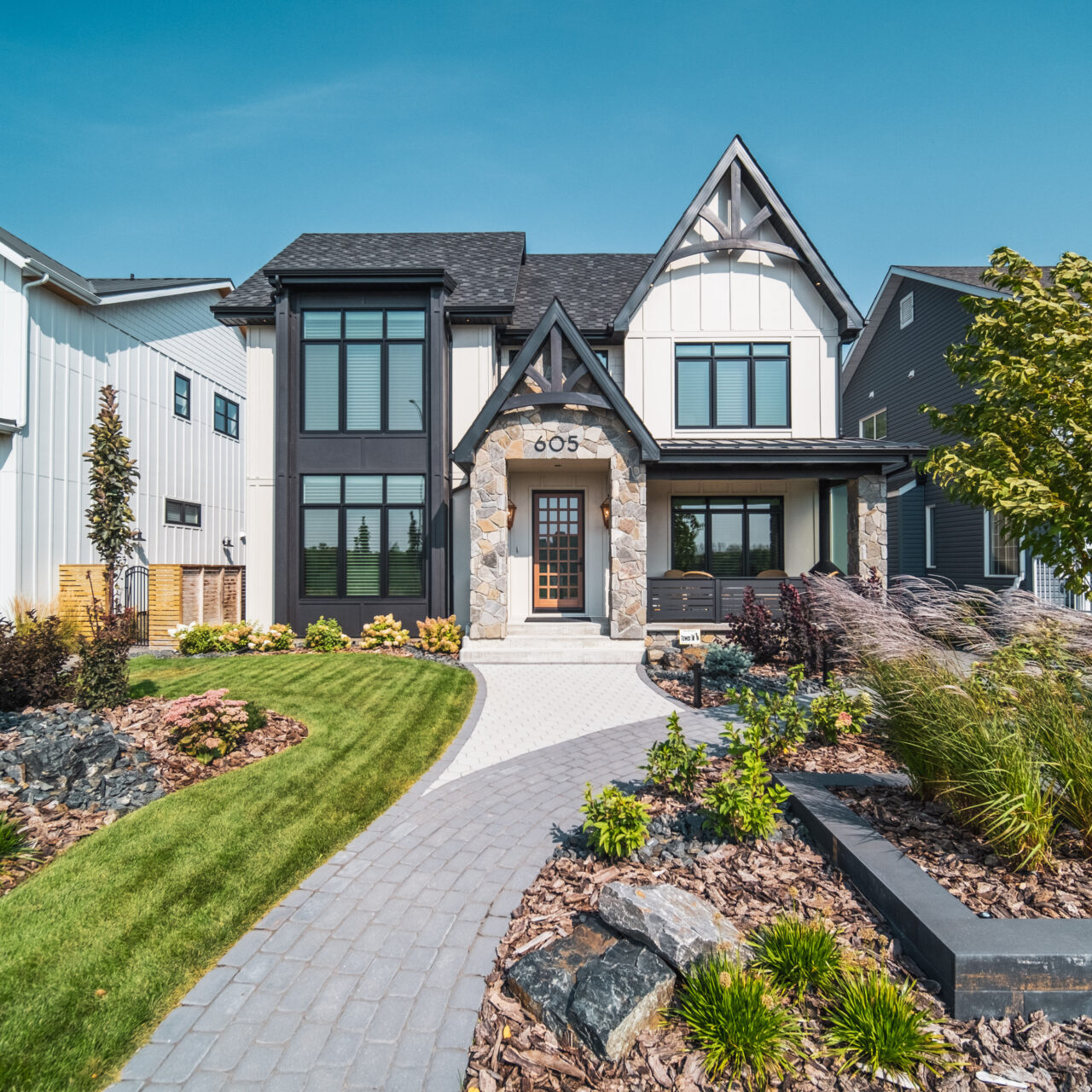 Limitless Landscaping softscaping and walkway design project in Winnipeg, Manitoba