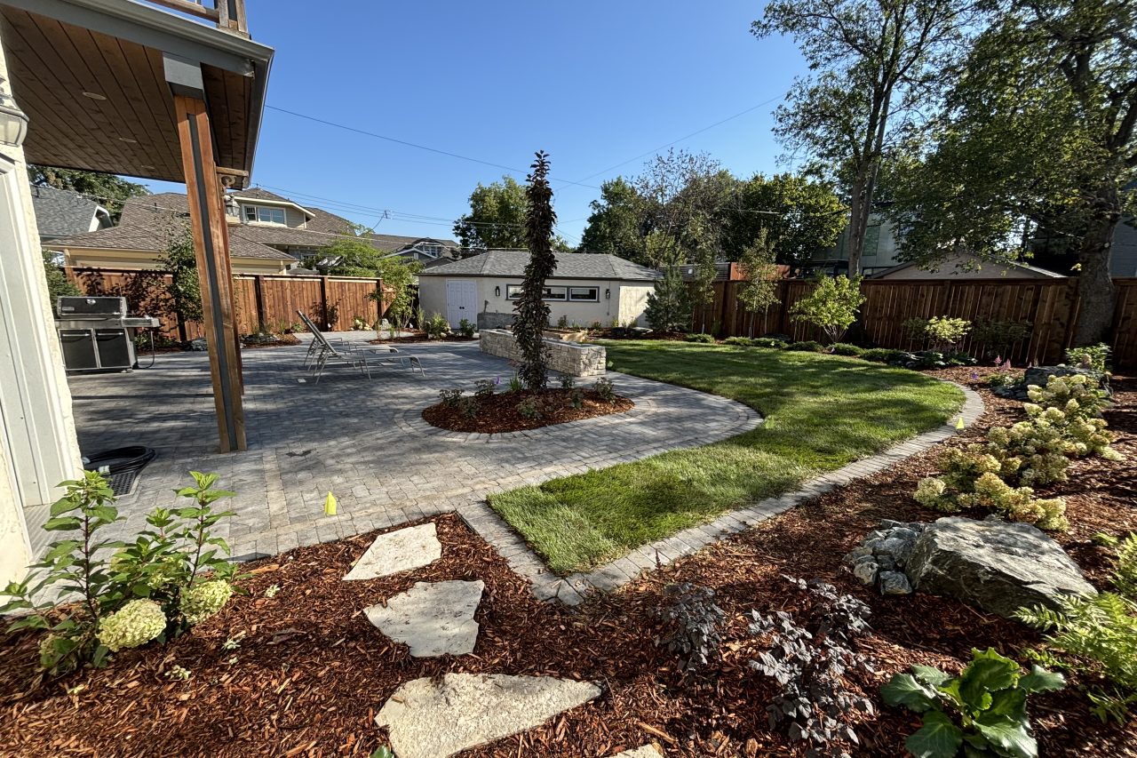Limitless Landscaping softscaping and patio installation in Winnipeg, Manitoba