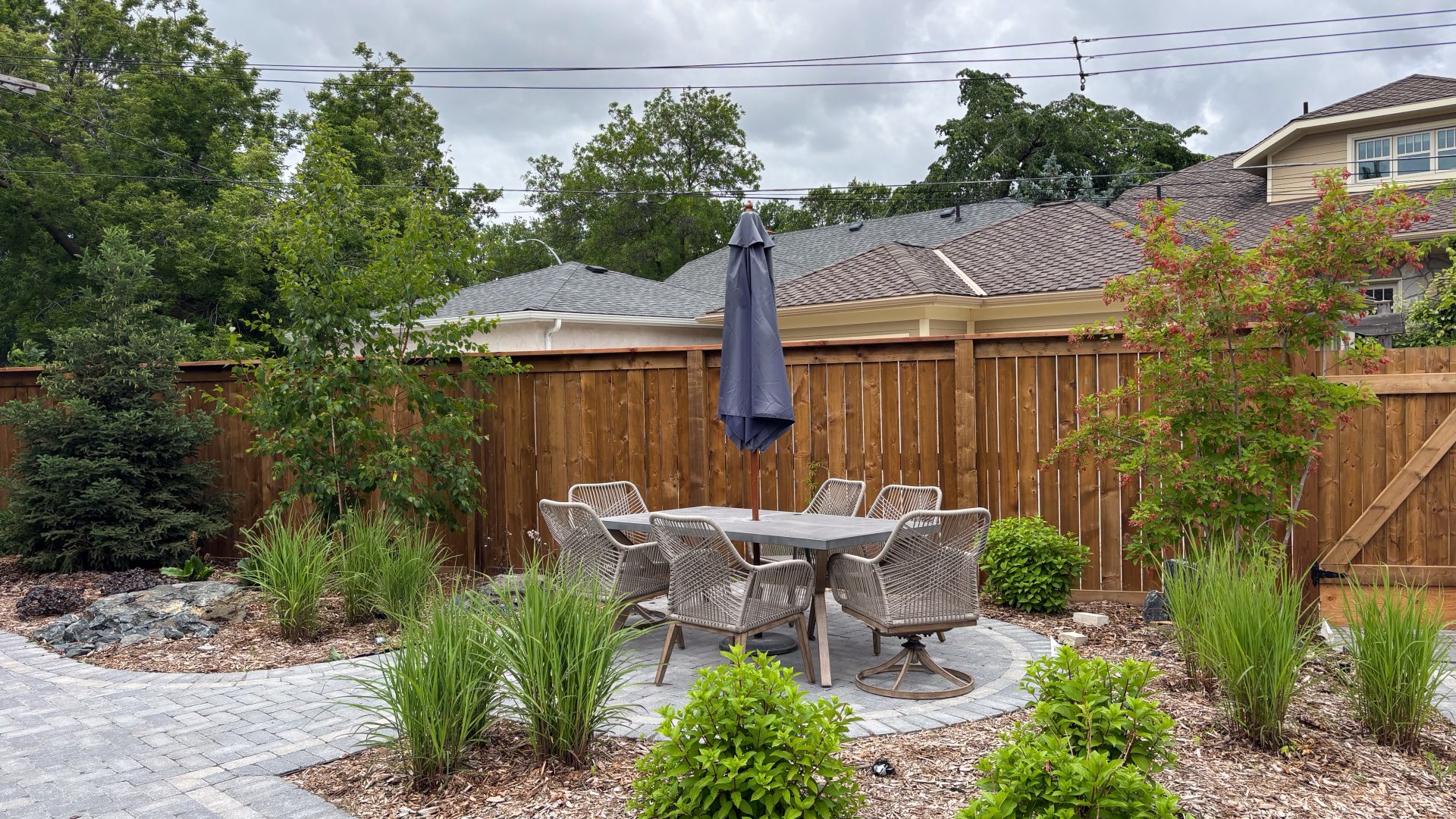 Limitless Landscaping softscaping and patio project in Winnipeg, Manitoba