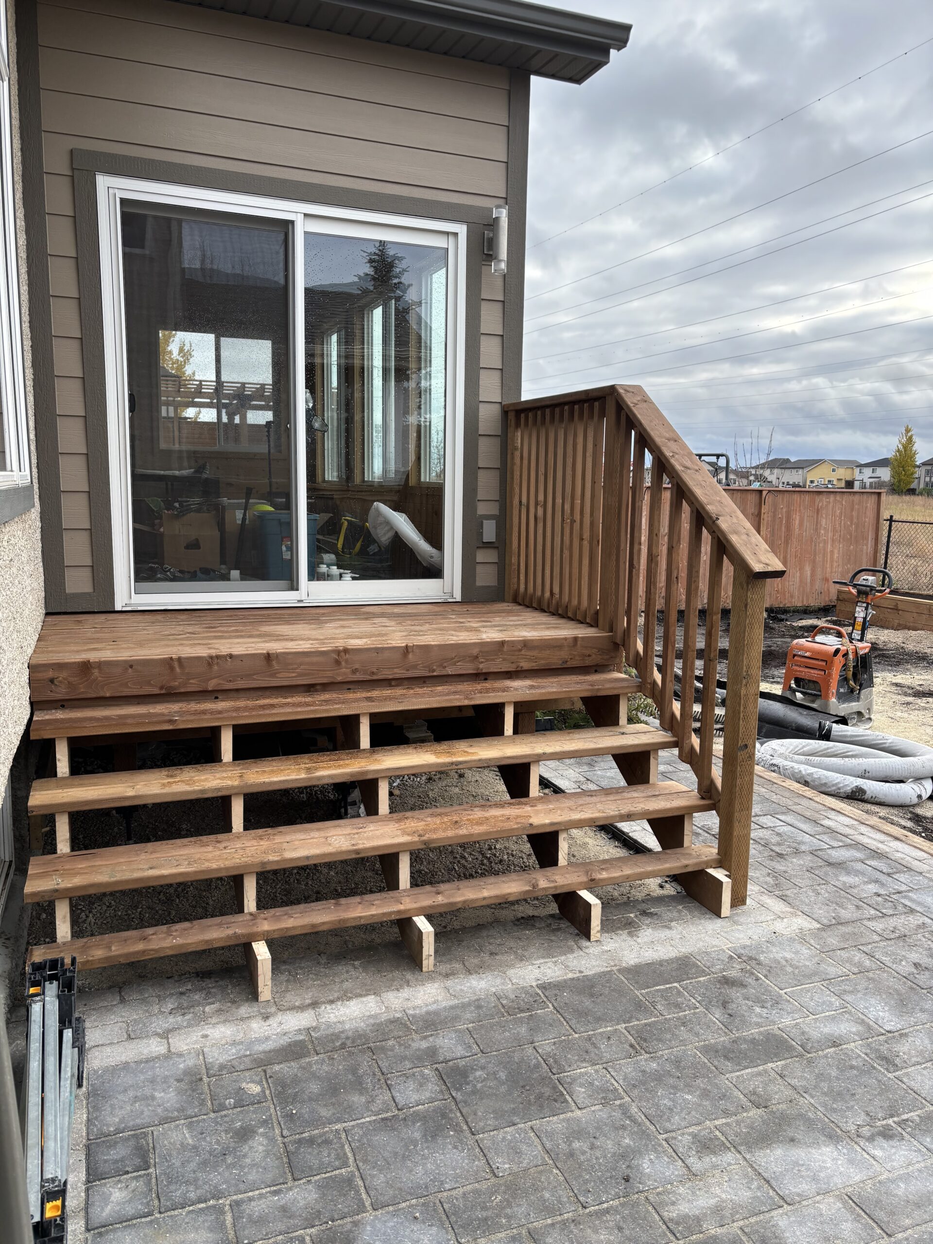 Limitless Landscaping custom deck construction in Winnipeg, Manitoba