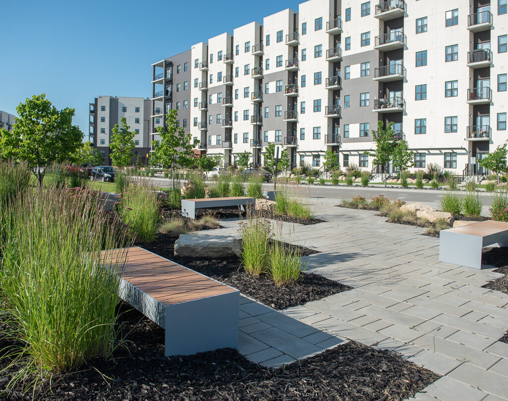 Limitless Landscaping softscaping and patio project in Winnipeg, Manitoba on Plessis Rd